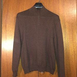 Polo by Ralph Lauren brown 1/4 zip sweater